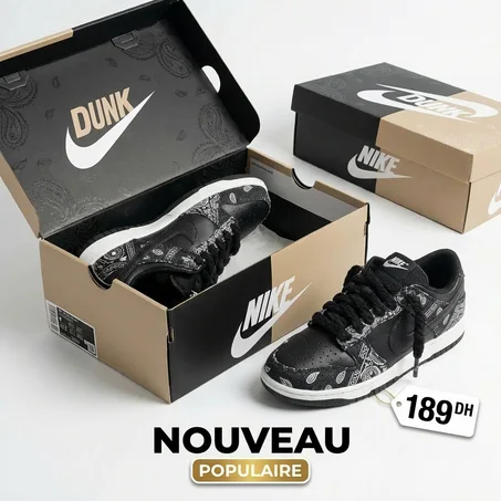 ⭐️⭐️⭐️⭐️⭐️Nike Dunk Low – Black Paisley (4809)