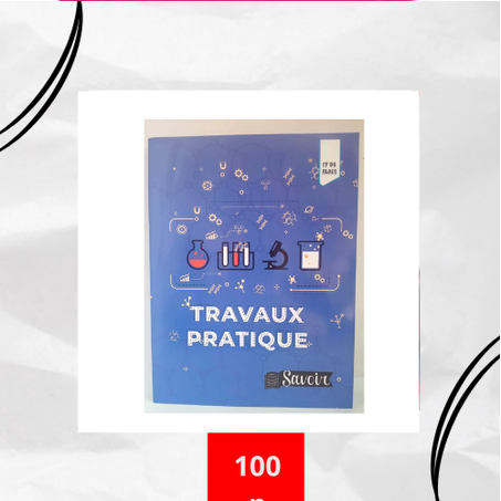 TRAVAUX PRATIQUE دفتر 50 ورقة – أوراق بيضاء ومسطر (حجم صغير)