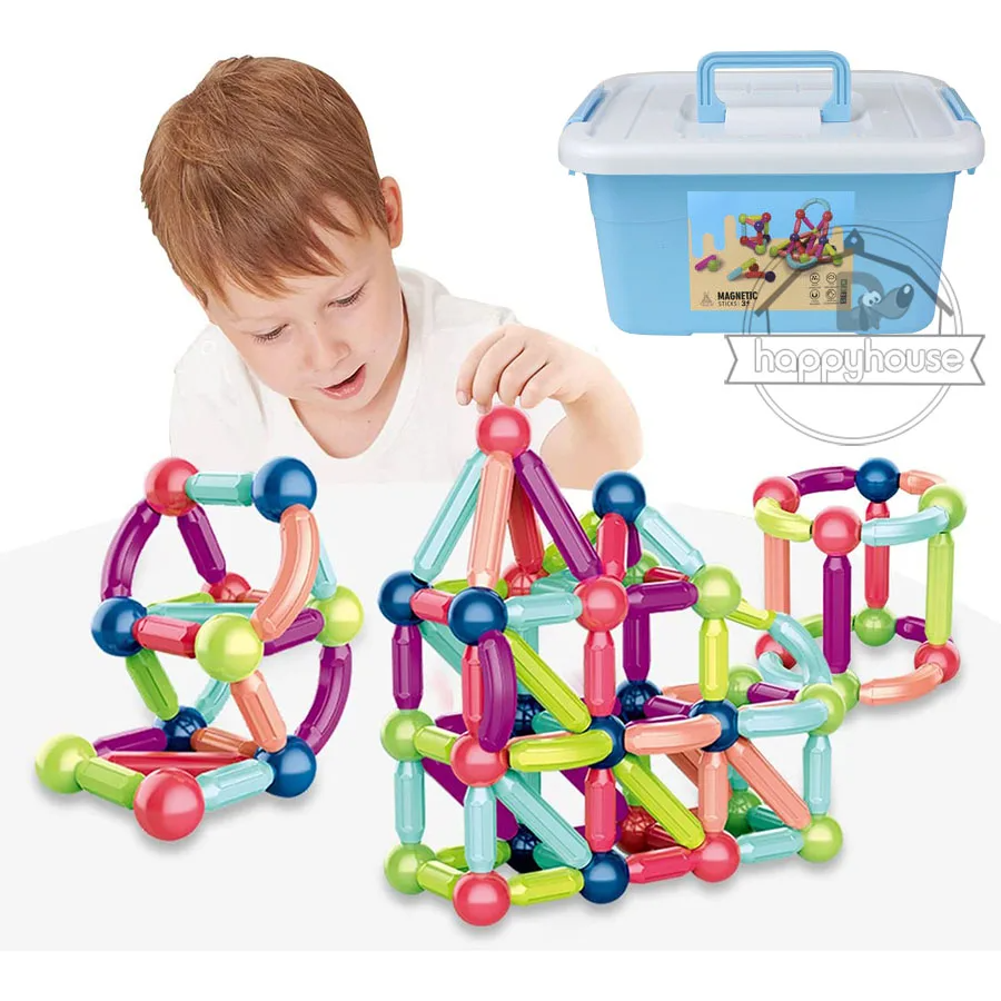 لعبة مجموعة مكعبات🧸 بناء مغناطيسية للأطفال 👶