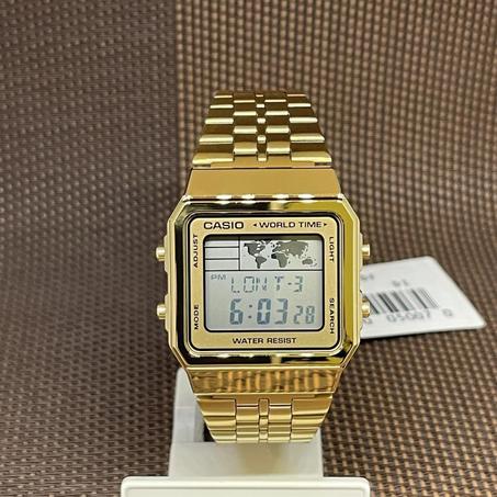 Montre en acier Casio Digital A500WEA GOLD