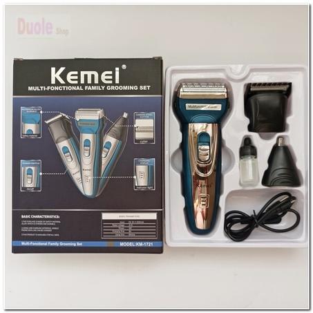 tondeuse à cheveux Tête 3 en 1 électrique professionnelle, rechargeable, remplaçable, rasoir alternative, , nez, kit de toilettage