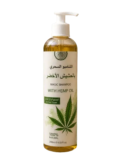 شامبو القنب النباتي لتجديد فروة الرأس