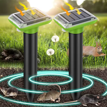 2 PCS Répulsif Solaire Anti-Nuisibles