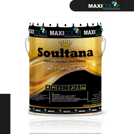 Soultana Peinture vinylique Mat pour les travaux intérieurs