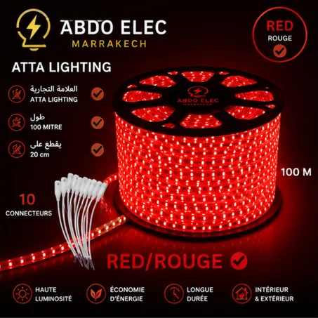 led stripe lighting -rouge -red