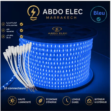 led stripe bleu