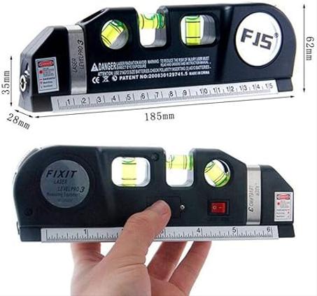 أدوات قياس مستوى الليزر Beauenty 4 في 1 أدوات مساطر مستوى الليزر القياسية متعددة الأغراض