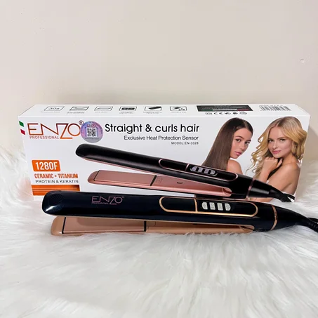 🔥 مكواة الشعر ENZO Professional 1280F الأصلية – تصفيف احترافي في دقائق