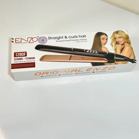 🔥 مكواة الشعر ENZO Professional 1280F الأصلية – تصفيف احترافي في دقائق