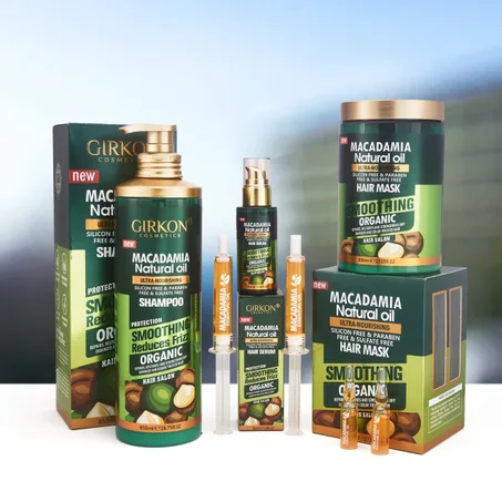 🌿 Gamme GIRKON Macadamia Natural Oil – روتين احترافي لعناية كاملة بالشعر