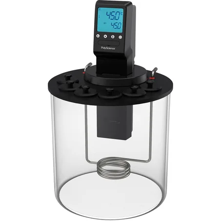 Bain viscosimétrique rond cuve en verre