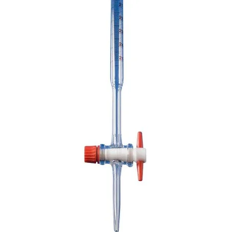 Burettes classe AS robinet droit en PTFE