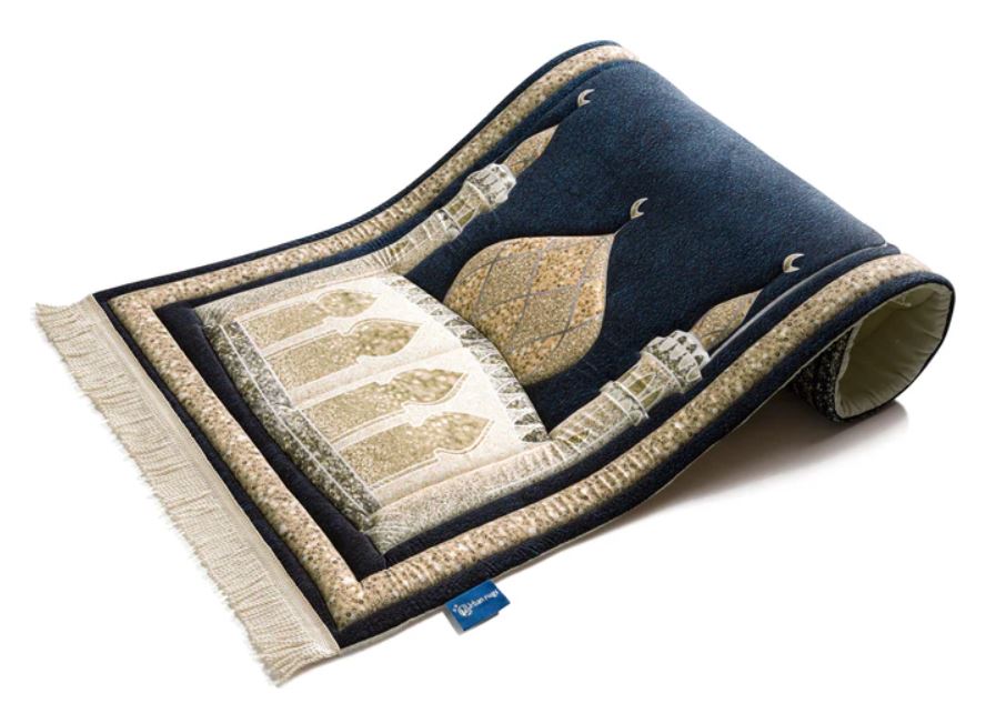 Blue Shimmer Premium Prayer Mat