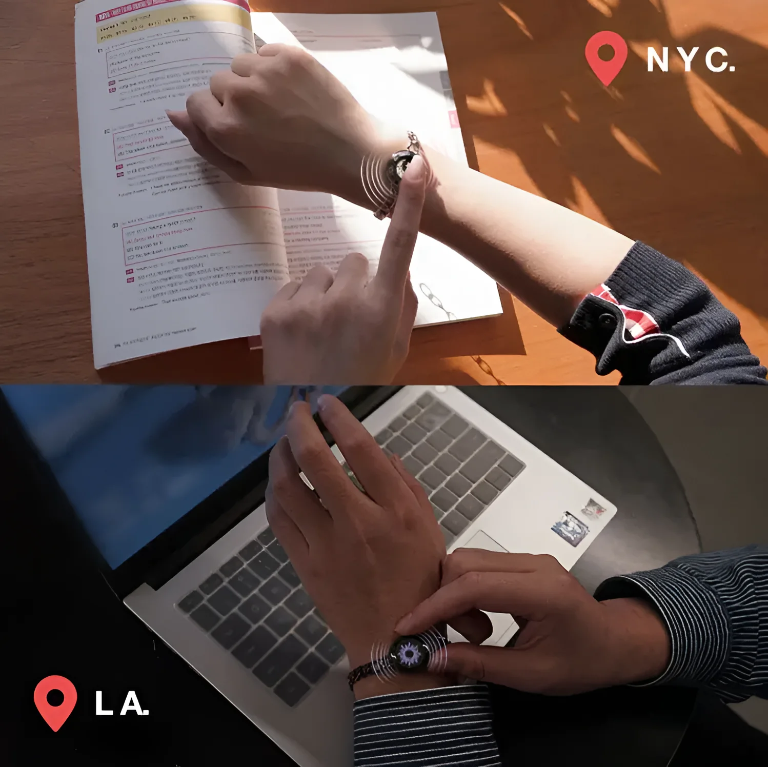 Connection Bracelets – Feel close, wherever you are