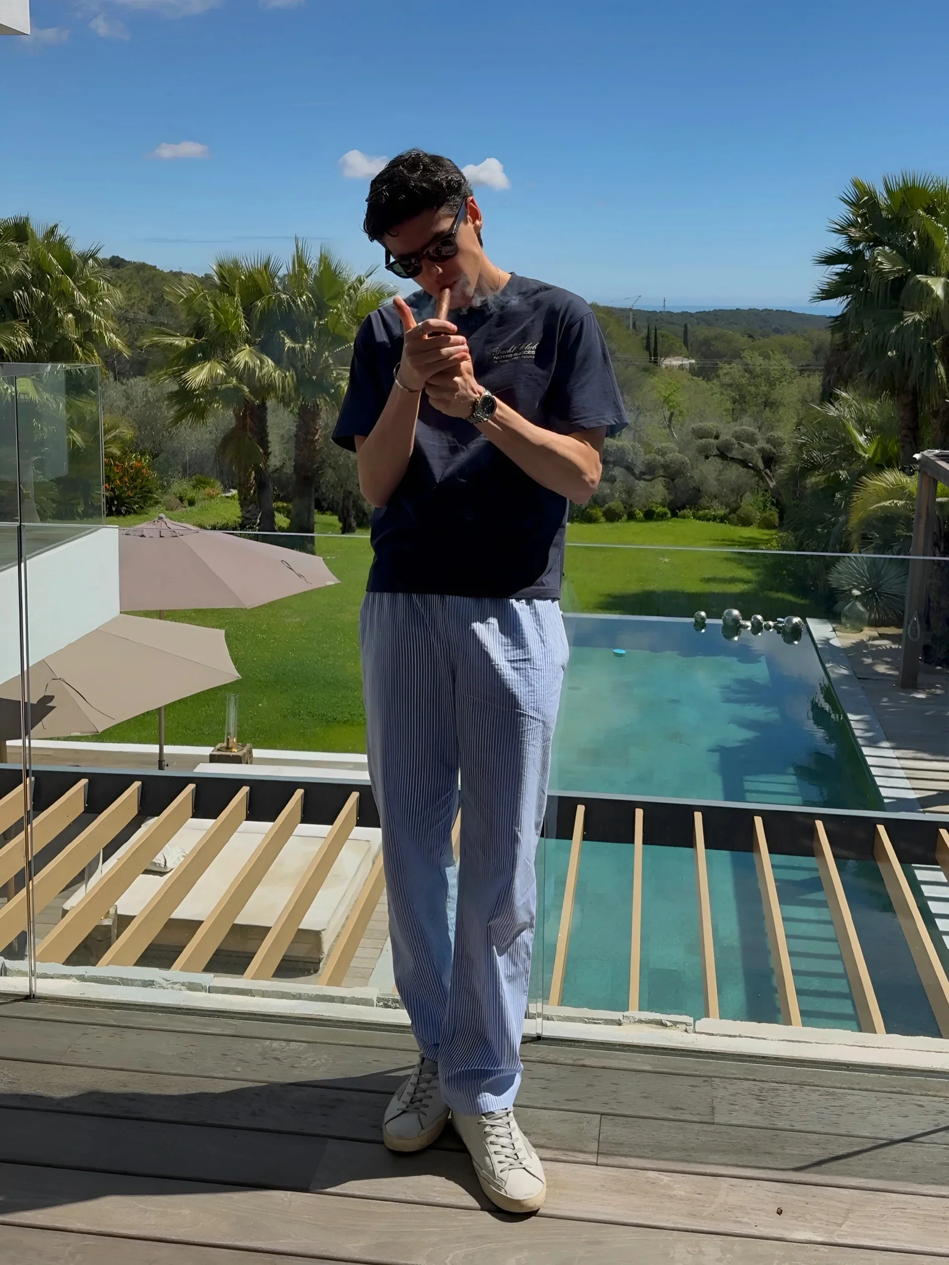Yacht Club Striped Pants By LE NOBLE
