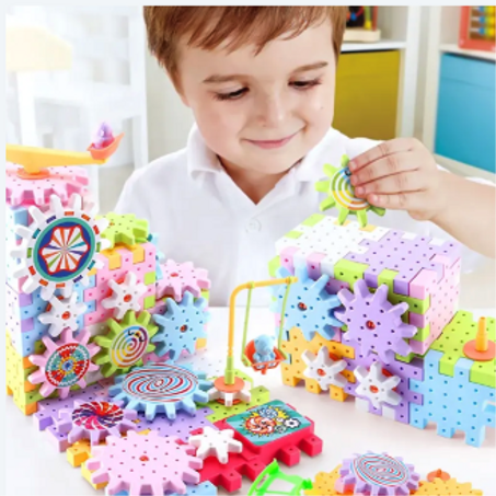 مجموعة ألعاب بناء للأطفال