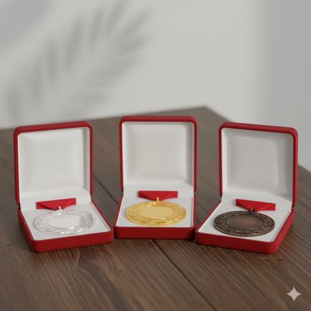 Médaille métalliques briantes PF-760