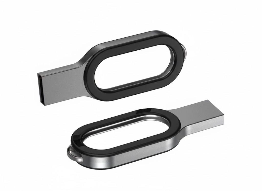 Clé USB ovale en plexi  PF-002