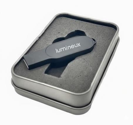 Clé USB ovale lumineuse élégante, avec LED PF-511