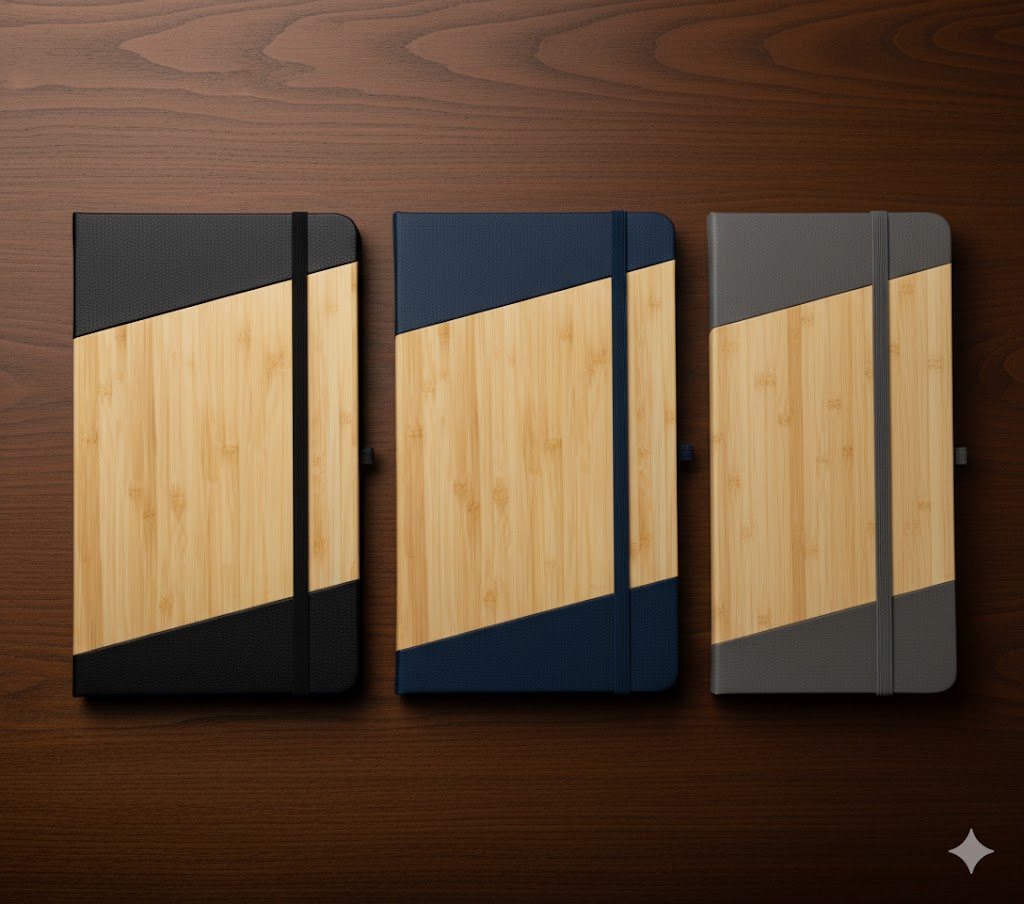 Notebook écologique en Bambou et  similicuir RB0933