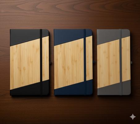 Notebook écologique en Bambou et  similicuir RB0933