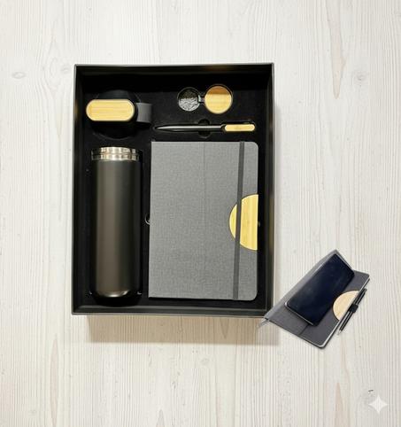 COFFRET ECO NOTEBOOK A5 + MUG ISO +  STYLO+PORT CLE SK24001