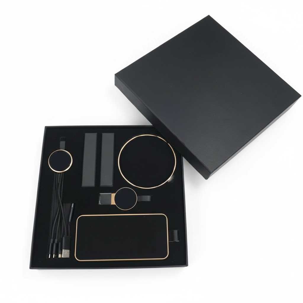 COFFRET power Bank Wireless bambou+  multicâble + chargeur Wireless +clé USB 32 Gb IMG-1434