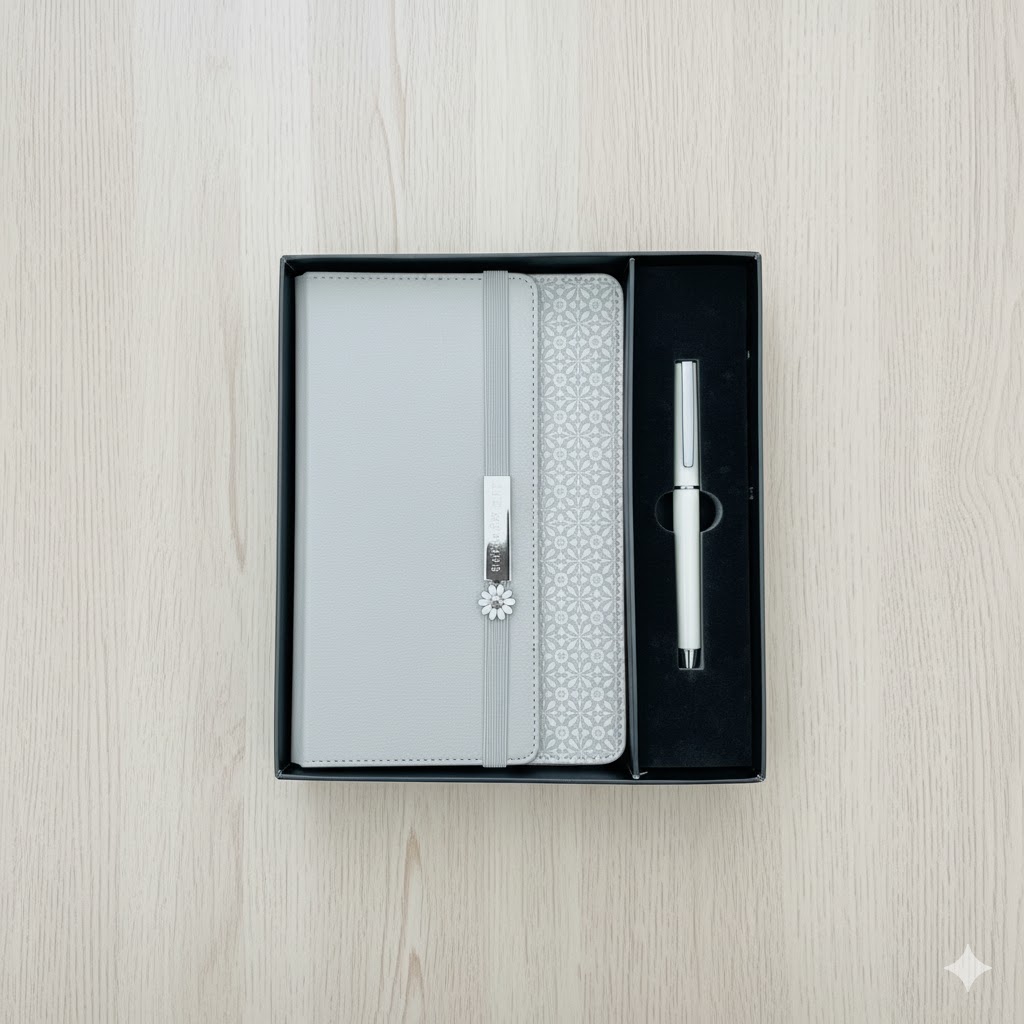 Coffret theme arabesque : Blocnote + stylo PF-783/SK007