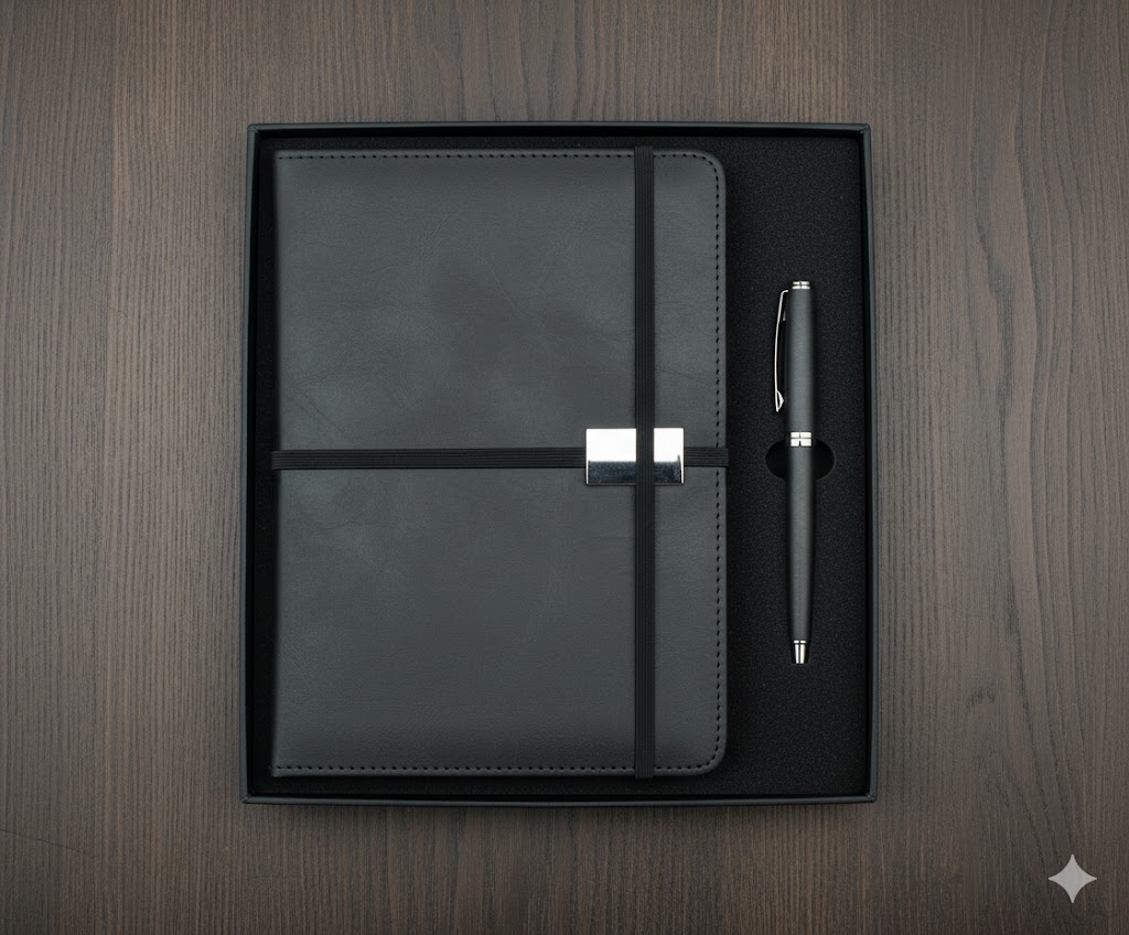 Coffret 2 pièce en similicuir  à fermeture zipper SK005