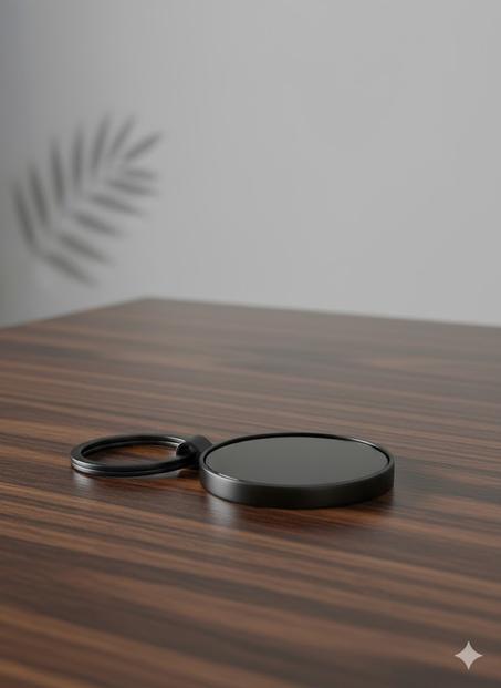 Porte clé rond miroir   PF-775