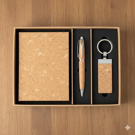 Mini coffret : blocnote A6+ stylo + porte clé IMG-1335