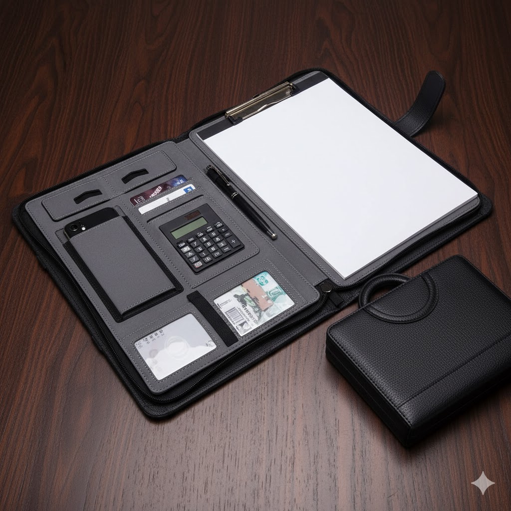 Porte documents en Similicuir  IMG-1417-NOIR