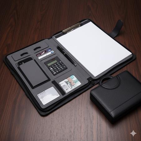 Porte documents en Similicuir  IMG-1417-NOIR