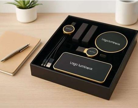 COFFRET power Bank Wireless bambou+  multicâble + chargeur Wireless +clé USB 32 Gb IMG-1434