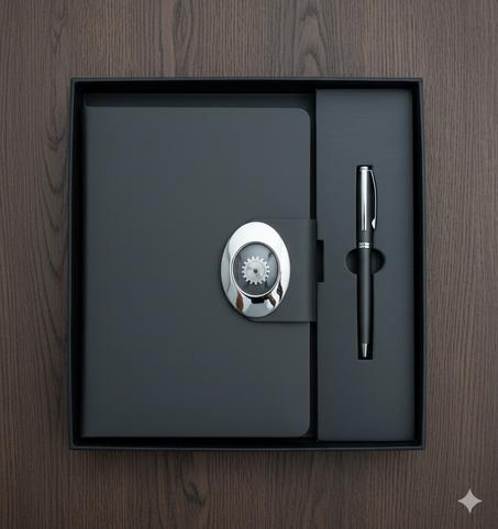 Notebook spiral en coffret + Stylo REF 2