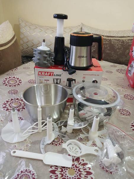 هشوار ألماني Kraft بكأسين + أداة تقشير الثوم – جودة ممتازة