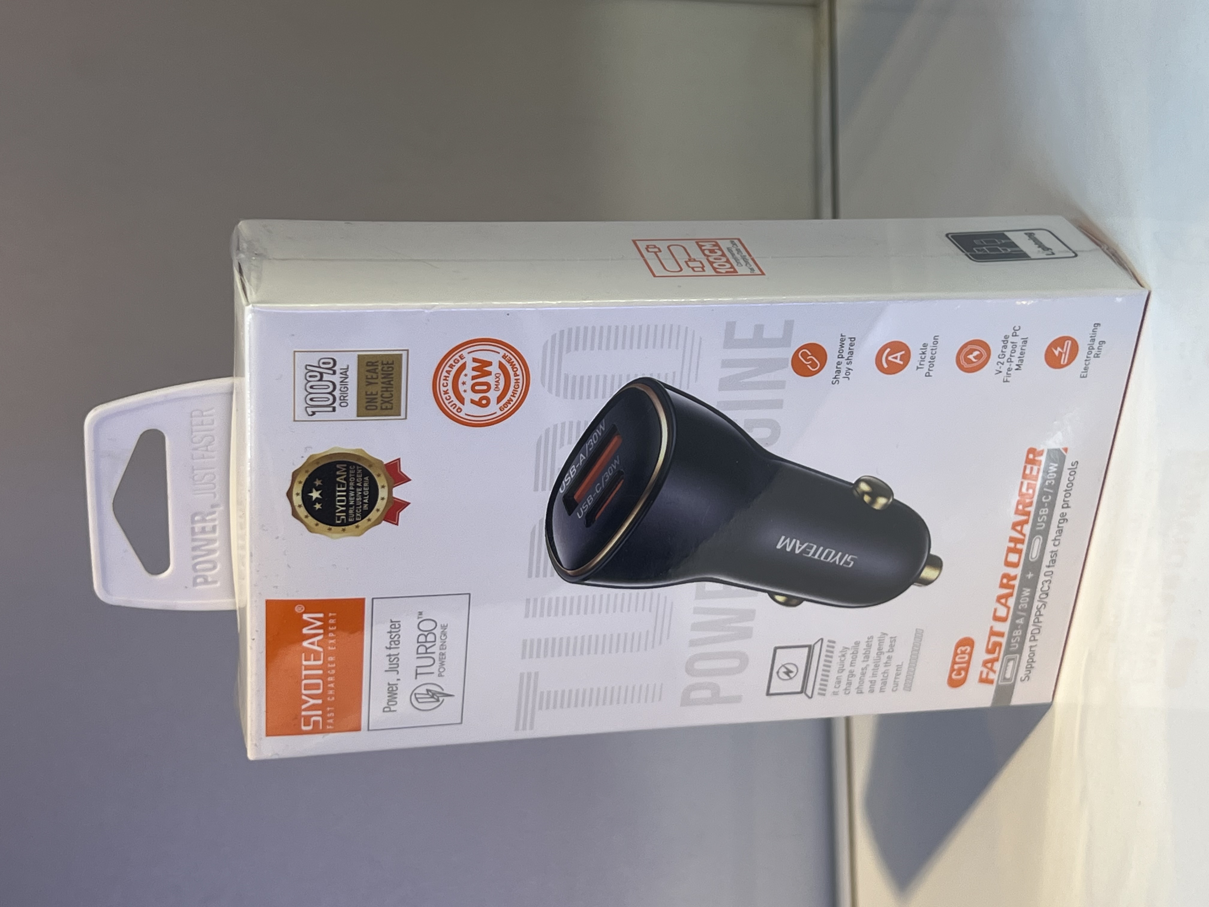 chargeur Voiture Siyoteam 60w