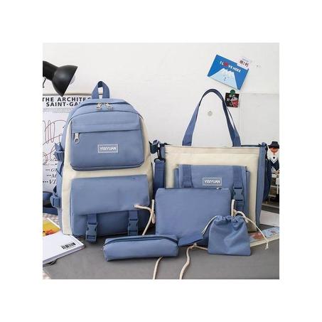 5in1 sac à dos sac à école sac à dos comprend sac à main sac à bandoulière portefeuille étui à stylos