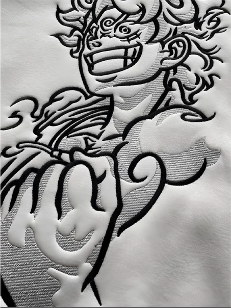 Luffy Gear 5 Embroidery Hoodie