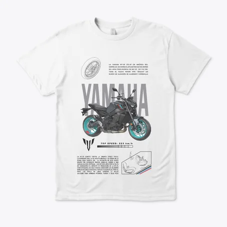 تيشيرت ياماها MT-09 "المخطط الهندسي" | Yamaha mt-09 Tee