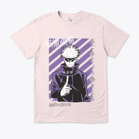 Gojo Satoru Retro Stripe T-Shirt