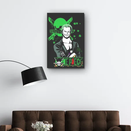لوحة "رورونوا زورو" - سياف طاقم قبعة القش | One Piece Zoro Art