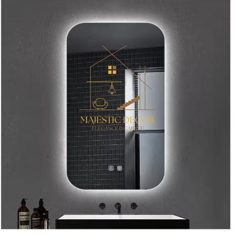 Miroir LED 60x80 cm Sans Cadre - Interrupteur Tactile