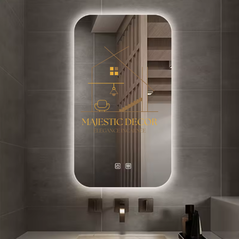 Miroir LED 60x80 cm Sans Cadre - Interrupteur Tactile