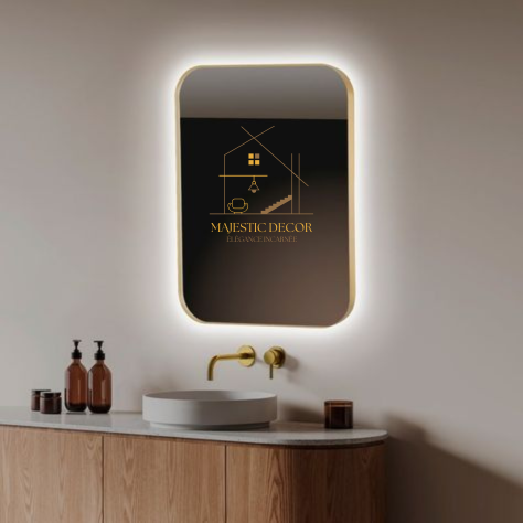 Miroir LED 60x80 cm Sans Cadre - Interrupteur Tactile