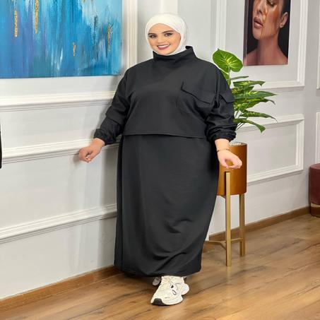 كسوة راقية من قطعتين كسوة فوقها جيلي بثوب مونطوني