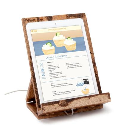 حامل كتب الطبخ الخشبي