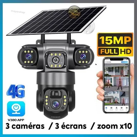 3 عدسات 3 شاشات كاميرا شمسية