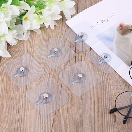 12 قطع من الخطافات ذاتية اللصق بدون حفر