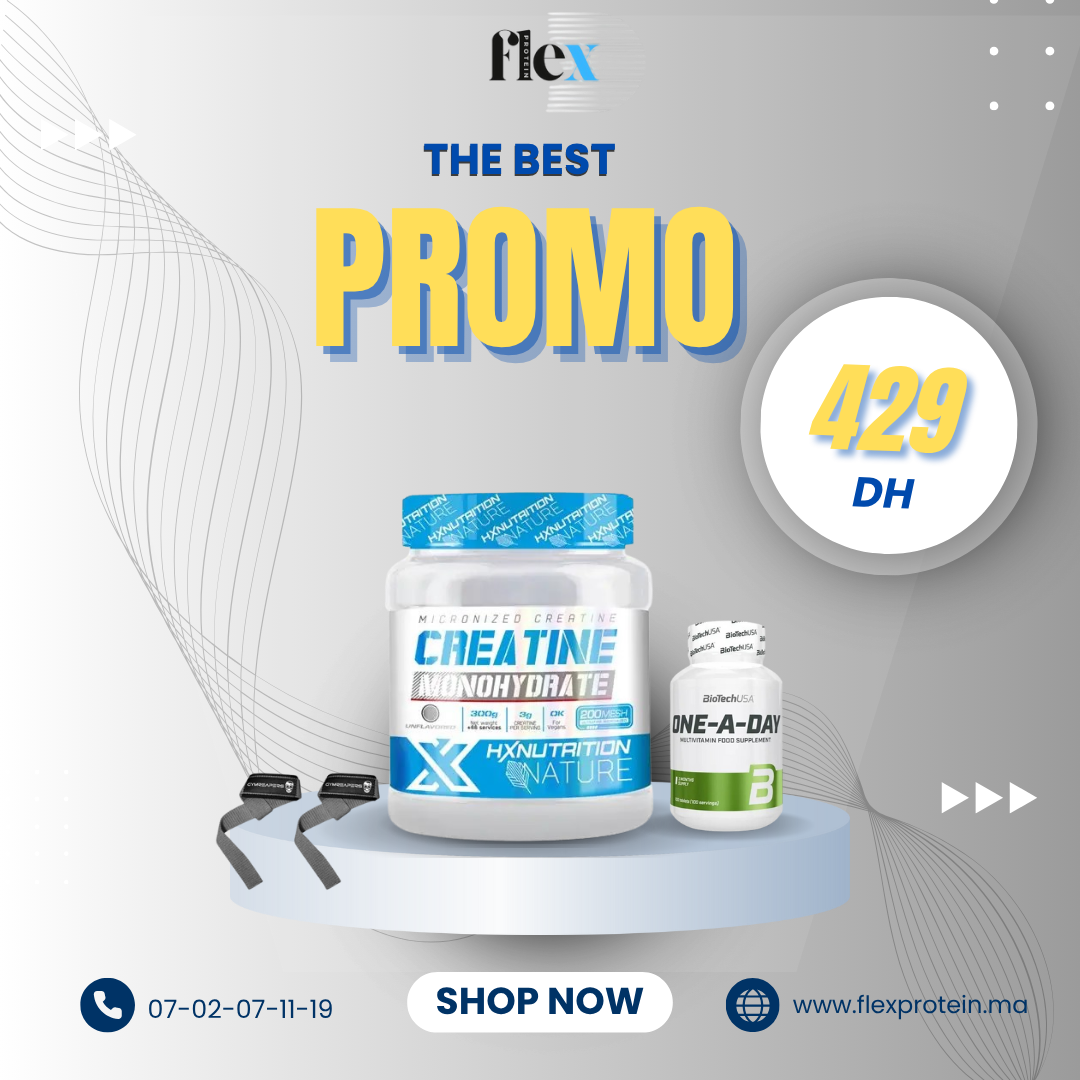 PACK CREATINE HX 300G + ONE A DAY + STRAPS